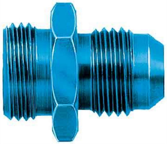 Aeroquip Fitting - Adapter - Straight - 6 AN Male to 5/8-20 in Male - Aluminum - Blue Anodized - Each