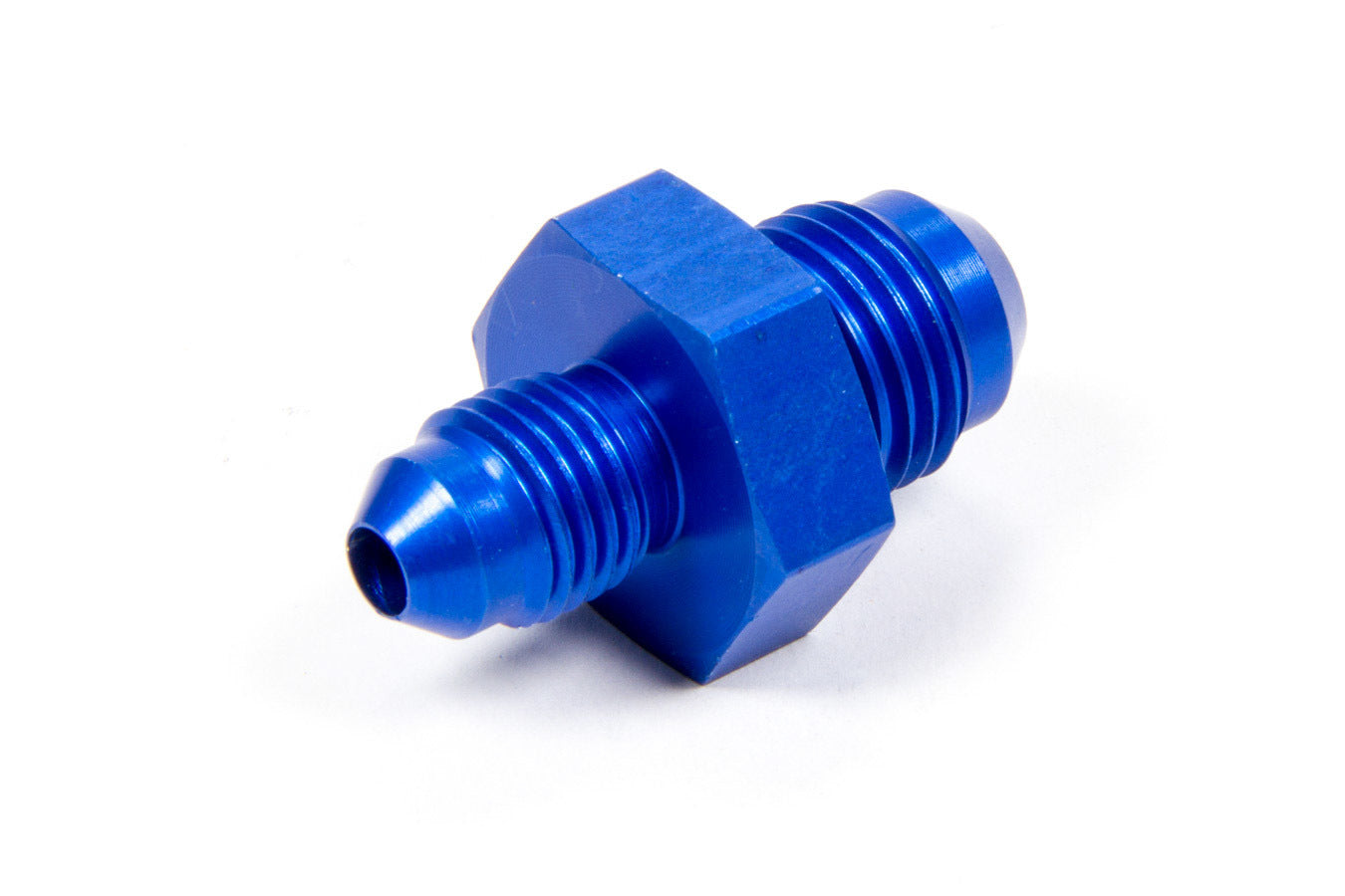 Aeroquip Fitting - Adapter - Straight - 6 AN Male to 4 AN Male - Aluminum - Blue Anodized - Each