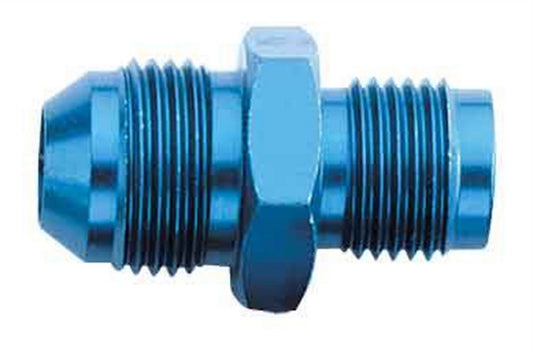 Aeroquip Fitting - Adapter - Straight - 6 AN Male to 14 mm x 1.50 Male - Aluminum - Blue Anodized - Each