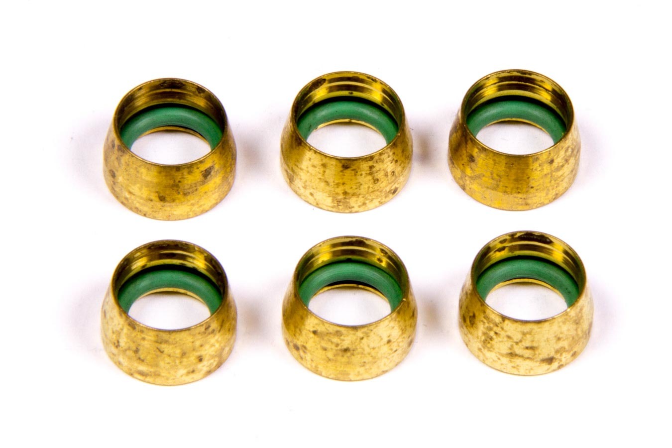 Aeroquip Compression Ferrule - 6 AN - Brass - AC Fittings - Set of 6