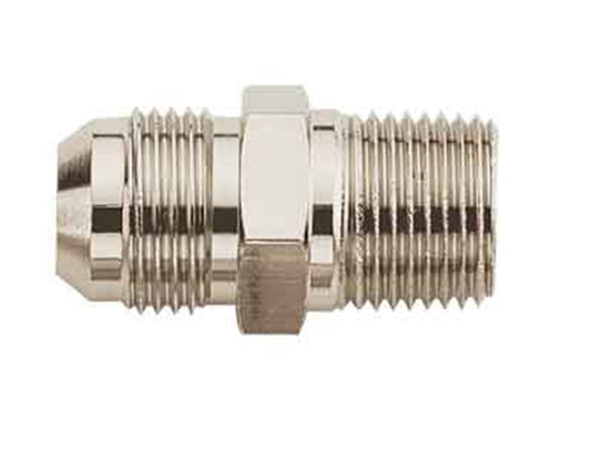 Aeroquip Fitting - Adapter - Straight - 3 AN Male to 1/8 in NPT Male - Steel - Zinc Plated - Each
