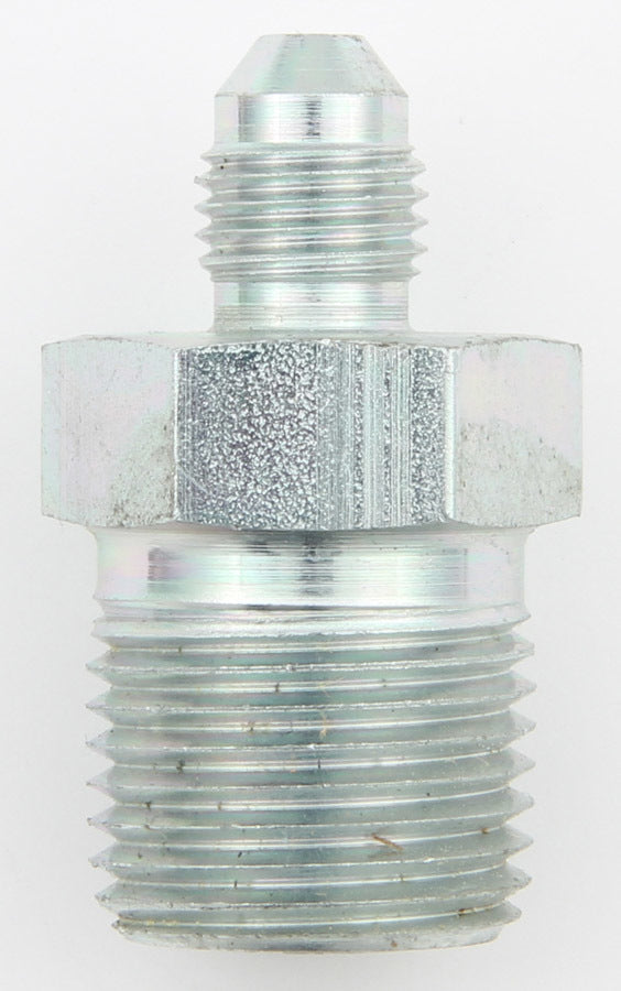 Aeroquip Fitting - Adapter - Straight - 4 AN Male to 1/2 in NPT Male - Steel - Zinc Plated - Each