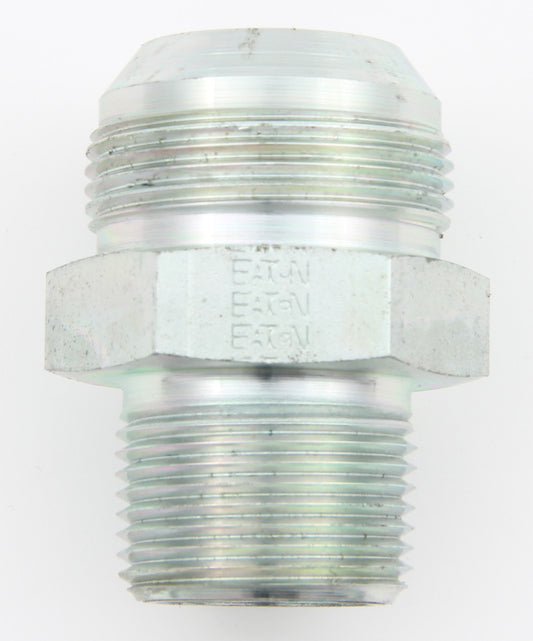 Aeroquip Fitting - Adapter - Straight - 20 AN Male to 1 in NPT Male - Steel - Zinc Oxide - Each