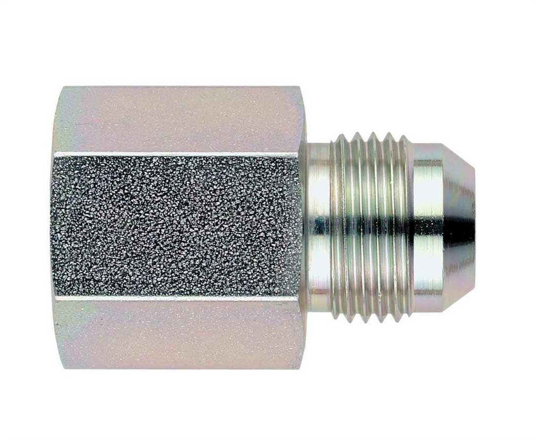 Aeroquip Fitting - Adapter - Straight - 1/2 in NPT Female to 10 AN Male - Steel - Zinc Oxide - Each