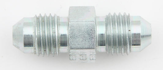Aeroquip Fitting - Adapter - Straight - 4 AN Male to 4 AN Male - Steel - Zinc Oxide - Each
