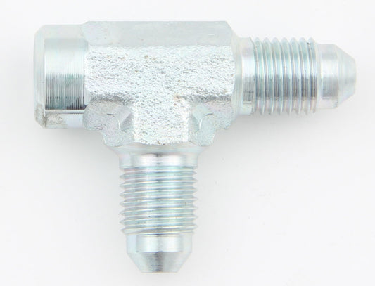 Aeroquip Fitting - Adapter Tee - 1/8 in NPT Female x 4 AN Male x 4 AN Male - Steel - Zinc Plated - Each
