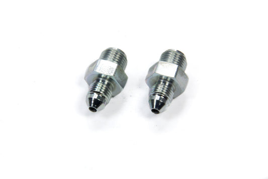 Aeroquip Fitting - Adapter - Straight - 3 AN Male to 7/16-24 in Inverted Flare Male - Steel - Zinc Oxide - 1/4 in