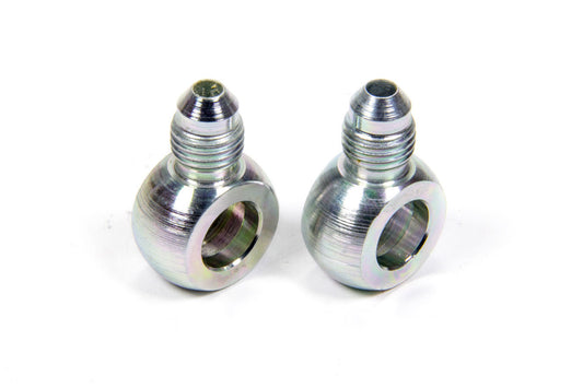 Aeroquip Fitting - Adapter Banjo - Straight - 4 AN Male to 7/16 in Banjo - Steel - Zinc Oxide - Pair