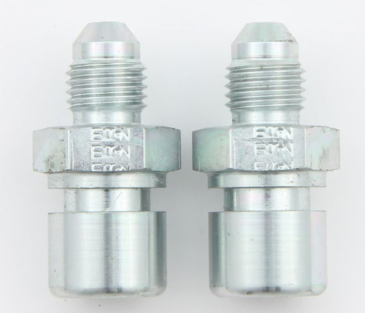 Aeroquip Fitting - Adapter - Straight - 10 mm x 1.00 Female to 4 AN Male - Steel - Zinc Oxide - Pair