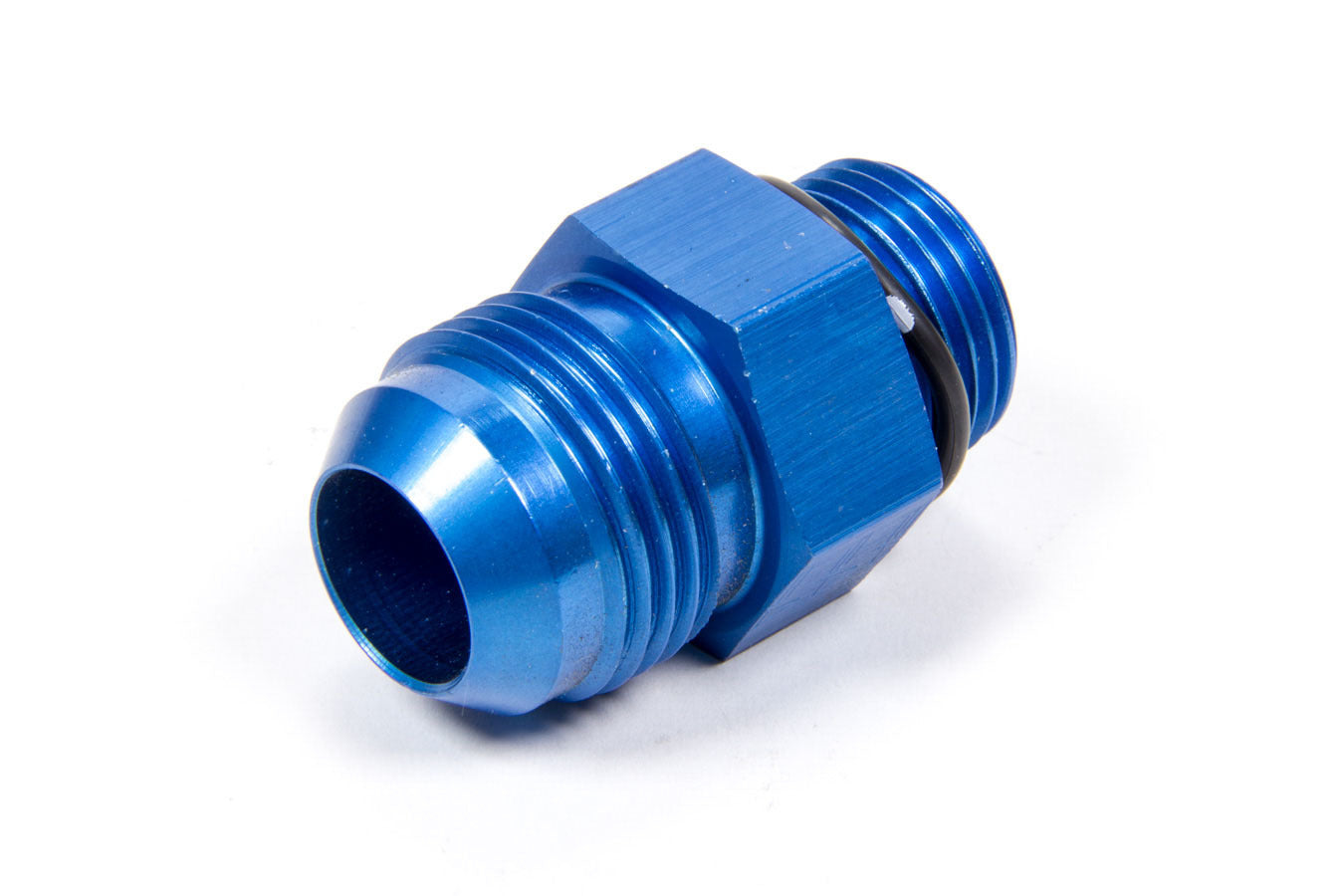 Aeroquip Fitting - Adapter - Straight - 10 AN Male O-Ring to 12 An Male - Aluminum - Blue Anodized - Each