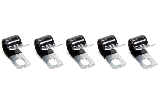 Aeroquip Line Clamp - Adel - 0.5 in ID - Vinyl Coated - Steel - Set of 5
