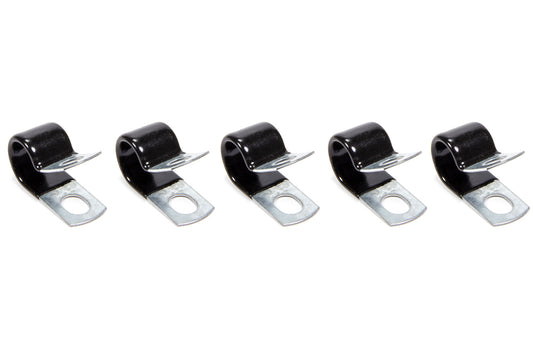 Aeroquip Line Clamp - Adel - 0.56 in ID - Vinyl Coated - Steel - Set of 5