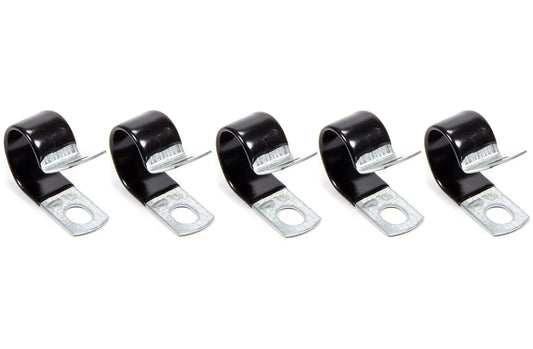Aeroquip Line Clamp - Adel - 0.81 in ID - Vinyl Coated - Steel - Set of 5