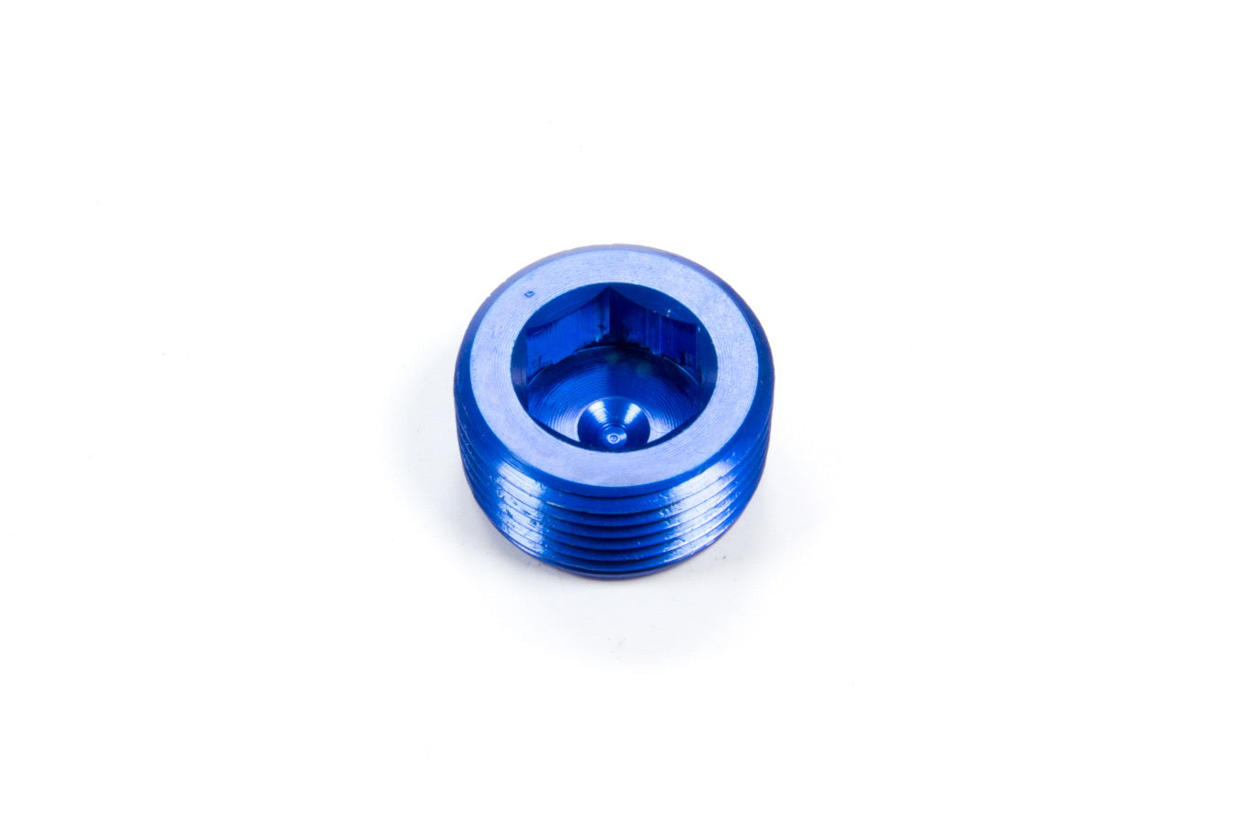 Aeroquip Fitting - Plug - 3/4 in NPT - Allen Head - Aluminum - Blue Anodized - Each