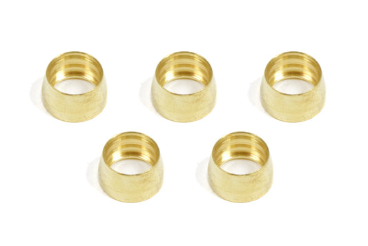 Aeroquip Compression Ferrule - 6 AN - Brass - PTFE Fittings - Set of 5