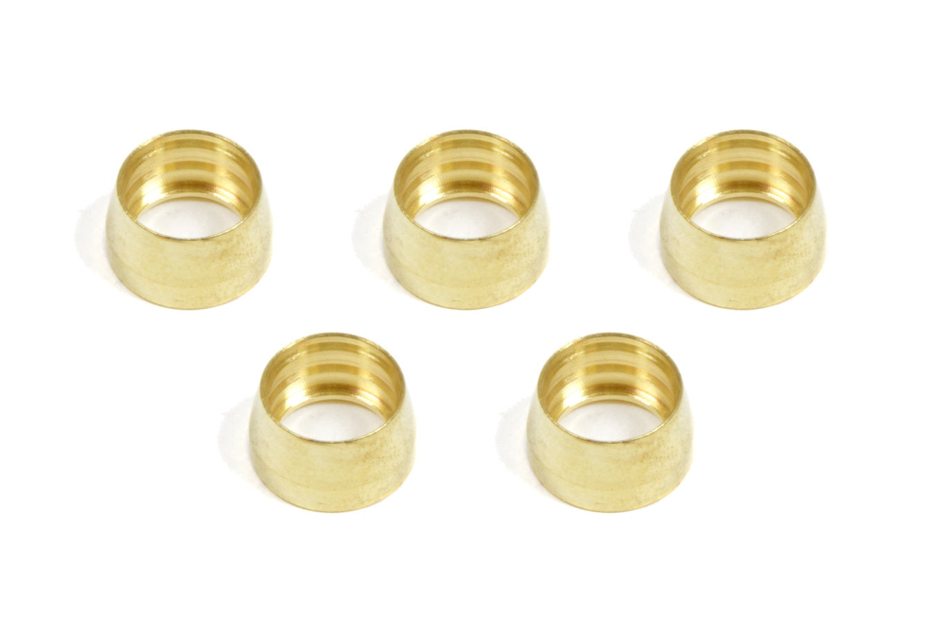 Aeroquip Compression Ferrule - 8 AN - Brass - PTFE Fittings - Set of 5