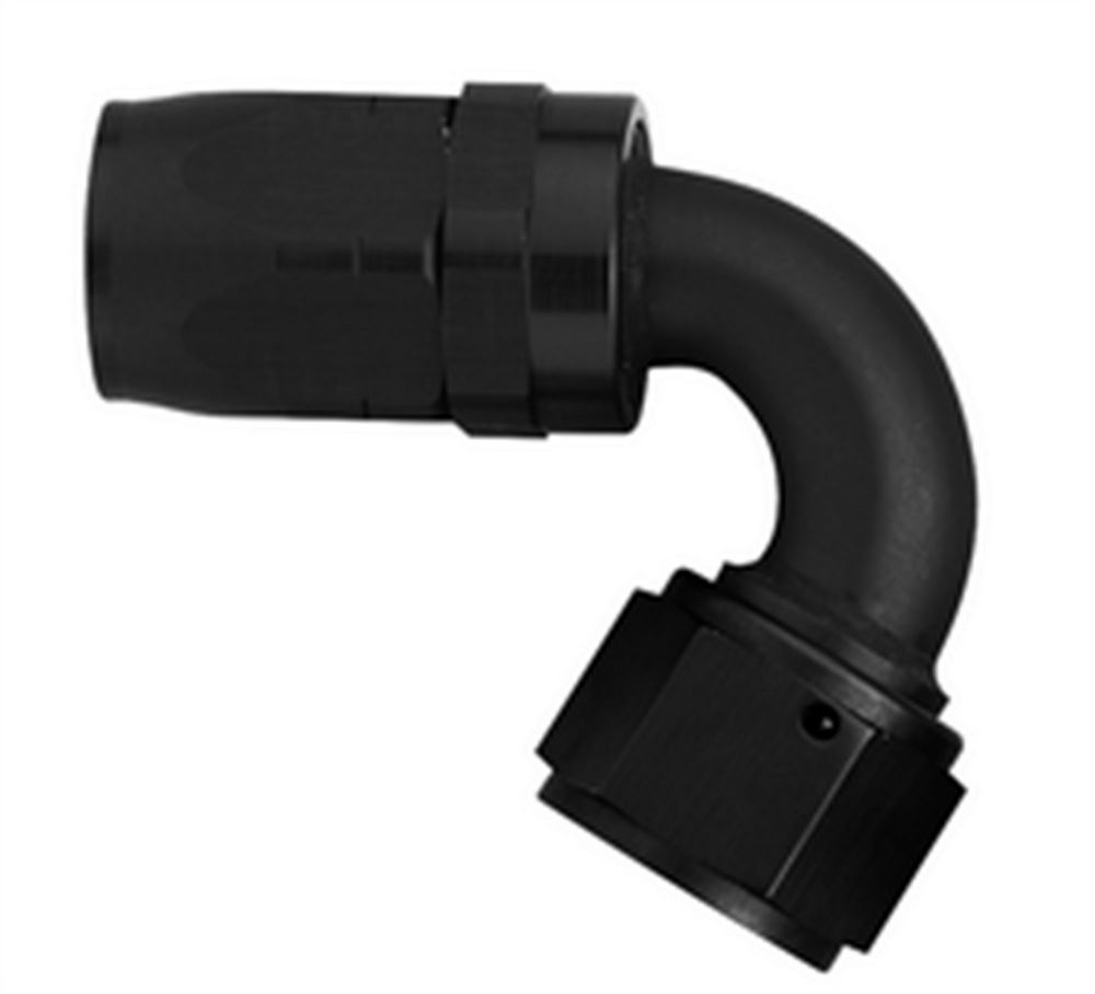 Aeroquip Fitting - Hose End - AQP/Startlite - 120 Degree - 12 AN Hose to 12 AN Female Swivel - Aluminum - Black