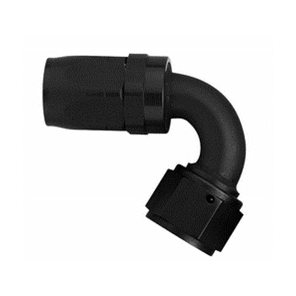 Aeroquip Fitting - Hose End - 120 Degree - 16 AN Hose to 16 AN Female - Double Swivel - Aluminum - Black Anodized - Each