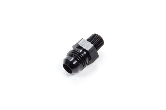 Aeroquip Fitting - Adapter - Straight - 6 AN Male to 1/8 in NPT Male - Aluminum - Black Anodized - Each