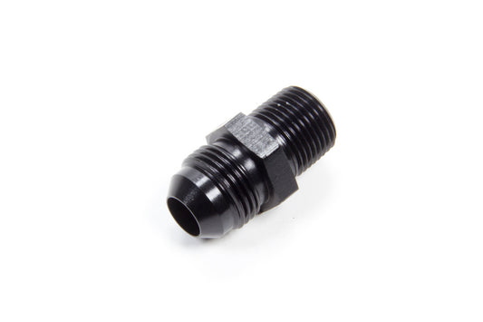 Aeroquip Fitting - Adapter - Straight - 8 AN Male to 3/8 in NPT Male - Aluminum - Black Anodized - Each