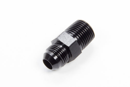 Aeroquip Fitting - Adapter - Straight - 8 AN Male to 1/2 in NPT Male - Aluminum - Black Anodized - Each