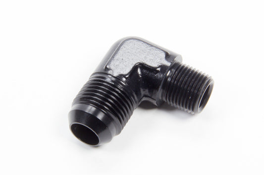 Aeroquip Fitting - Adapter - 90 Degree - 10 AN Male to 3/8 in NPT Male - Aluminum - Black Anodized - Each