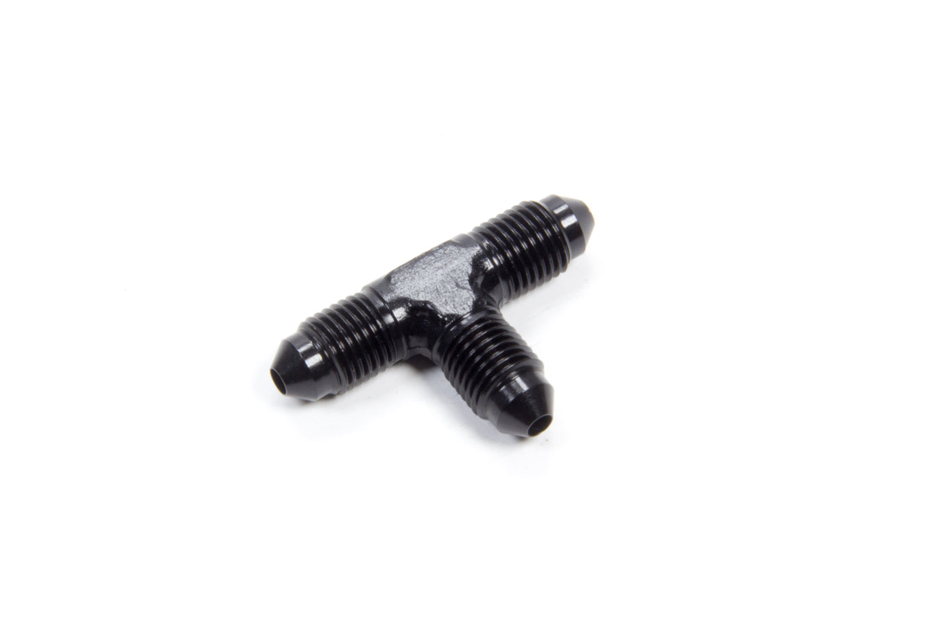 Aeroquip Fitting - Adapter Tee - 3 AN Male x 3 AN Male x 3 AN Male - Aluminum - Black Anodized - Each
