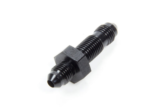 Aeroquip Fitting - Bulkhead - Straight - 4 AN Male to 4 AN Male Bulkhead - Aluminum - Black Anodized - Each