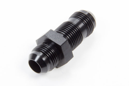 Aeroquip Fitting - Bulkhead - Straight - 10 AN Male to 10 AN Male Bulkhead - Aluminum - Black Anodized - Each