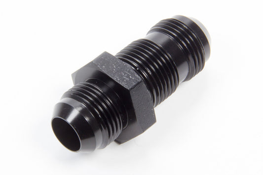 Aeroquip Fitting - Bulkhead - Straight - 12 AN Male to 12 AN Male Bulkhead - Aluminum - Black Anodized - Each