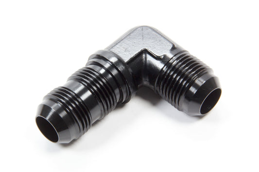 Aeroquip Fitting - Bulkhead - 90 Degree - 12 AN Male to 12 AN Male Bulkhead - Aluminum - Black Anodized - Each