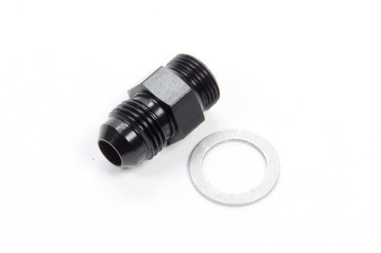Aeroquip Fitting - Adapter - Straight - 6 AN Male to 9/16-24 in Male - Aluminum - Black Anodized - Each