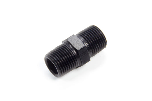Aeroquip Fitting - Adapter - Straight - 3/8 in NPT Male to 3/8 in NPT Male - Aluminum - Black Anodized - Each