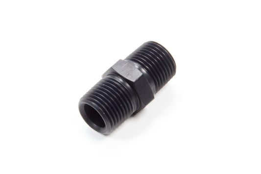 Aeroquip Fitting - Adapter - Straight - 1/2 in NPT Male to 1/2 in NPT Male - Aluminum - Black Anodized - Each