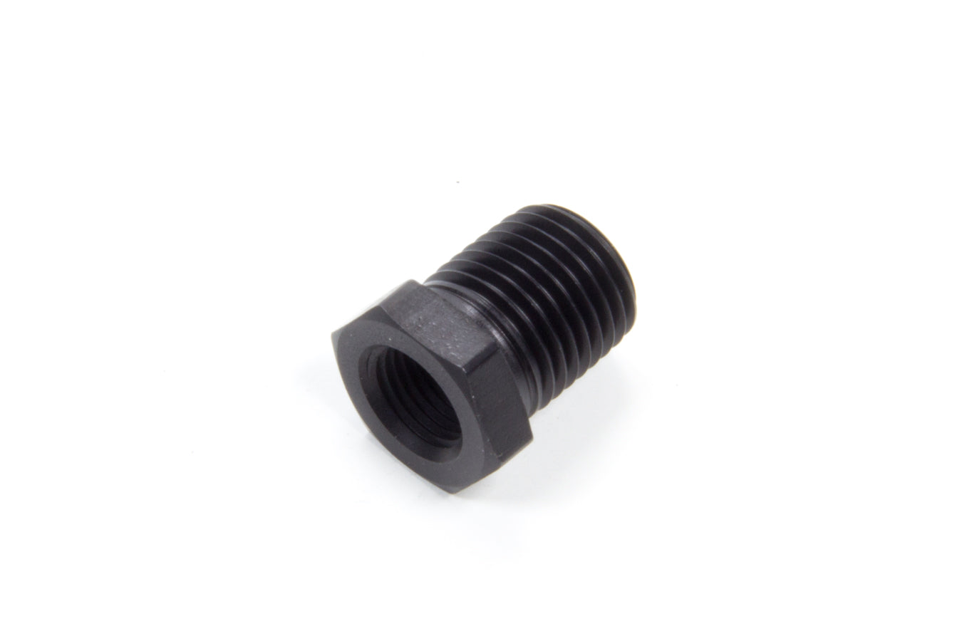 Aeroquip Fitting - Bushing - 1/8 in NPT Female to 1/4 in NPT Male - Aluminum - Black Anodized - Each
