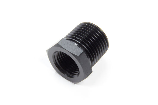 Aeroquip Fitting - Bushing - 3/8 in NPT Female to 1/2 in NPT Male - Aluminum - Black Anodized - Each