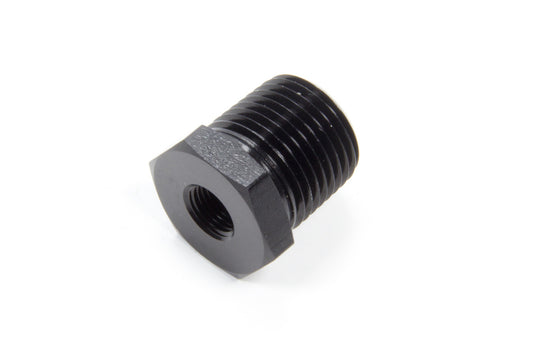 Aeroquip Fitting - Bushing - 1/8 in NPT Female to 1/2 in NPT Male - Aluminum - Black Anodized - Each