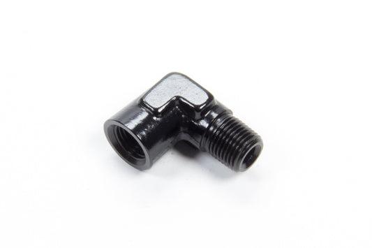 Aeroquip Fitting - Adapter - 90 Degree - 1/8 in NPT Female to 1/8 in NPT Male - Aluminum - Black Anodized - Each