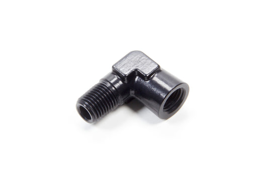Aeroquip Fitting - Adapter - 90 Degree - 1/4 in NPT Female to 1/4 in NPT Male - Aluminum - Black Anodized - Each