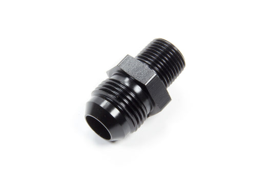 Aeroquip Fitting - Adapter - Straight - 10 AN Male to 3/8 in NPT Male - Aluminum - Black Anodized - Each