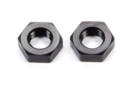 Aeroquip Bulkhead Fitting Nut - 3 AN - Aluminum - Black Anodized - Pair