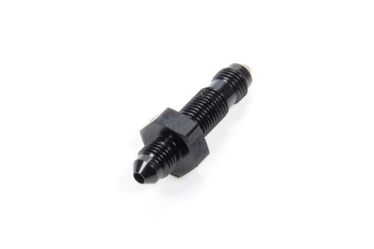 Aeroquip Fitting - Bulkhead - Straight - 3 AN Male to 3 AN Male Bulkhead - Aluminum - Black Anodized - Each