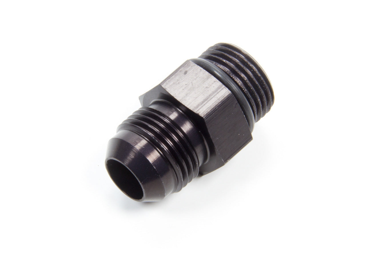 Aeroquip Fitting - Adapter - Straight - 10 AN Male O-Ring to 10 AN Male - Aluminum - Black Anodized - Each