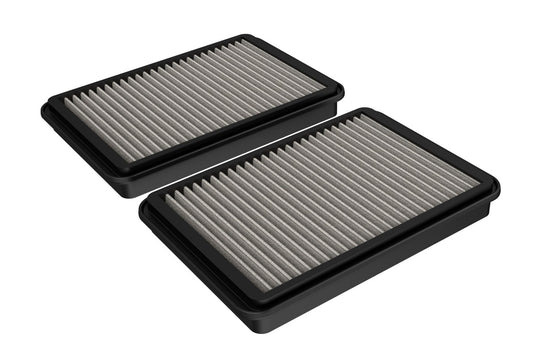 Afe Power Air Filter Element - Magnum FLOW Pro DRY S - Panel - Synthetic - White - Ram Fullsize Truck 2021-24 - Pair