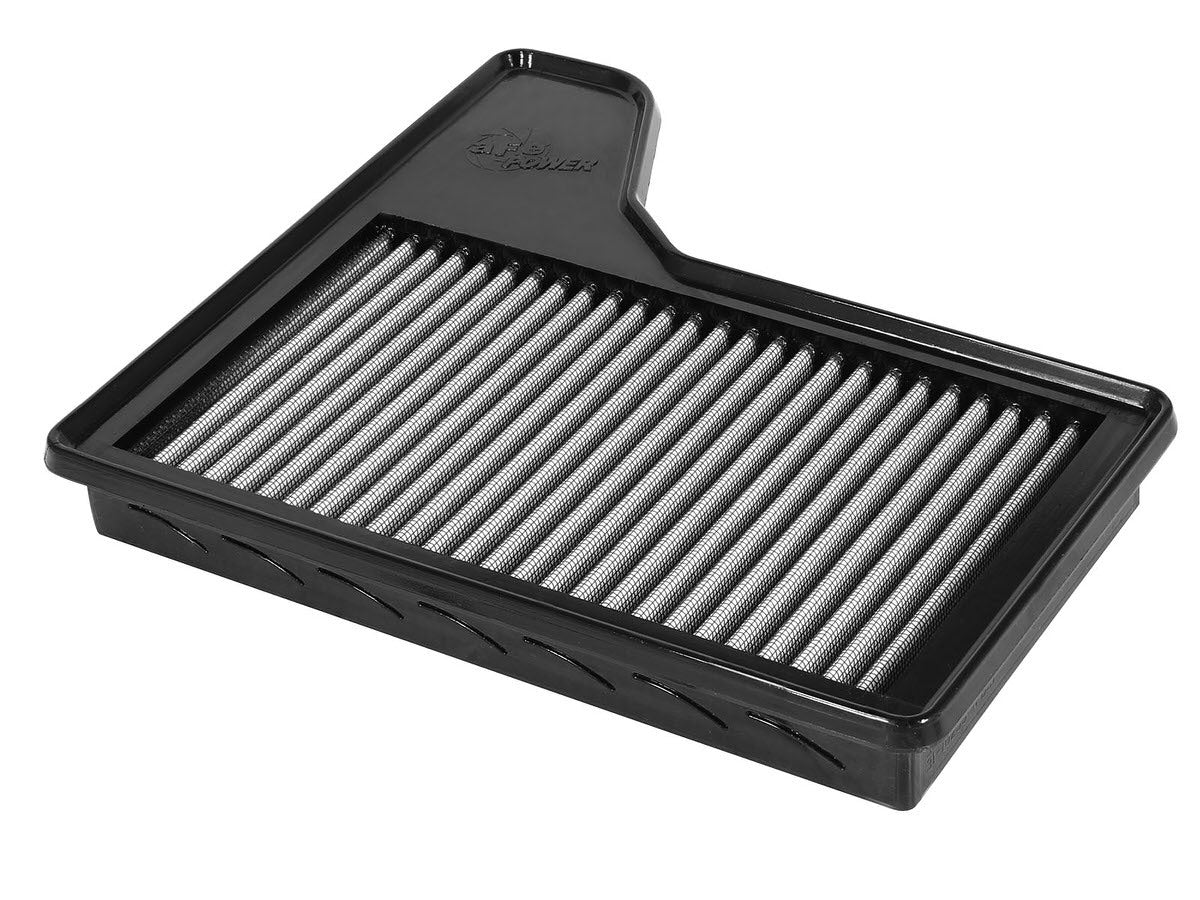 Afe Power Air Filter Element - Magnum FLOW Pro DRY S - Panel - Synthetic - White - Ford Mustang 2015-20 - Each