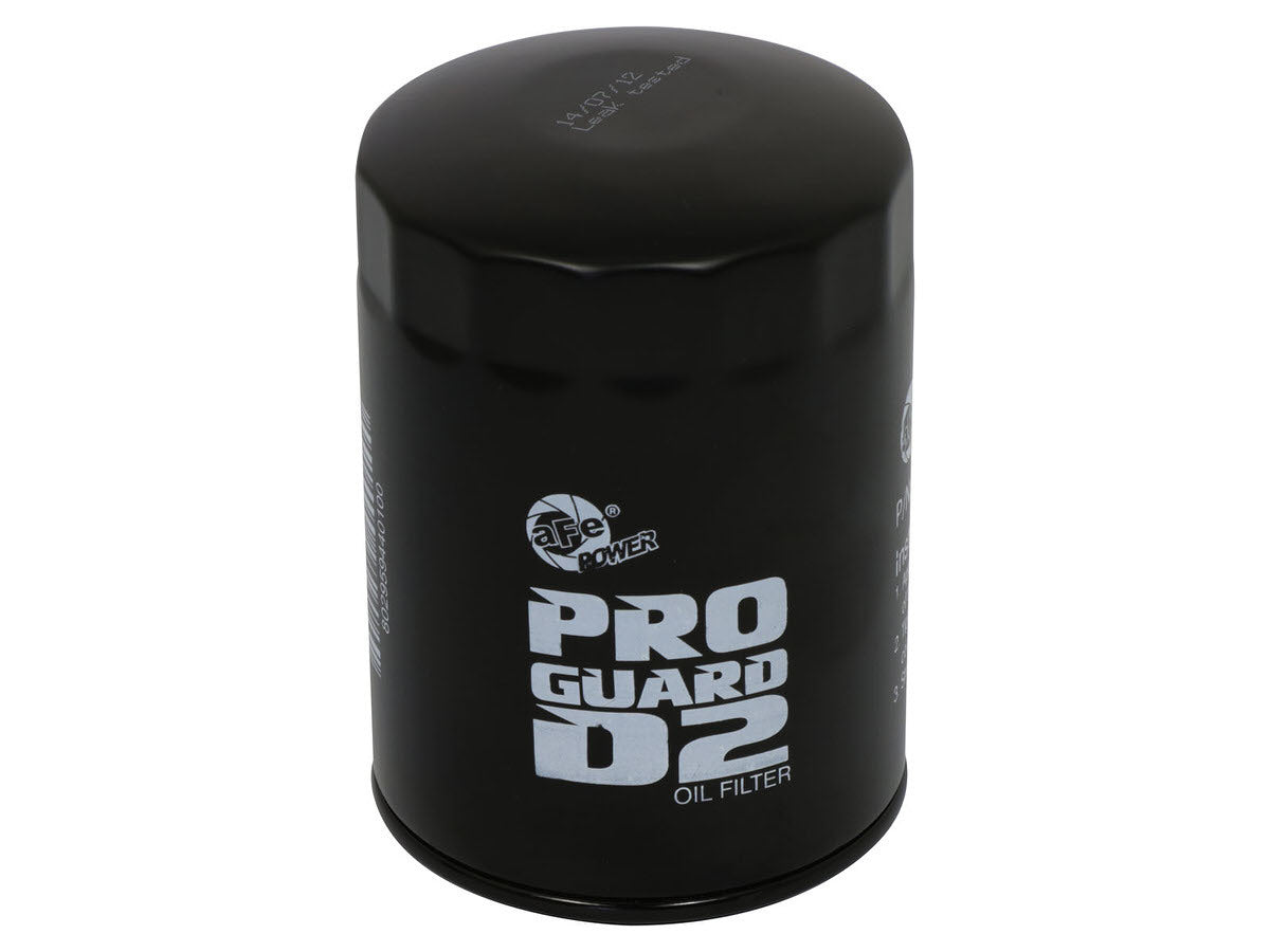 Afe Power Oil Filter - Pro Guard D2 - Canister - Screw-On - Steel - Black Paint - GM Duramax - GM Fullsize Truck