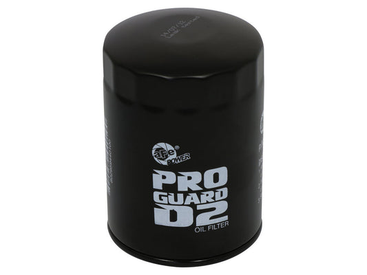Afe Power Oil Filter - Pro Guard D2 - Canister - Screw-On - Steel - Black Paint - GM Duramax - GM Fullsize Truck