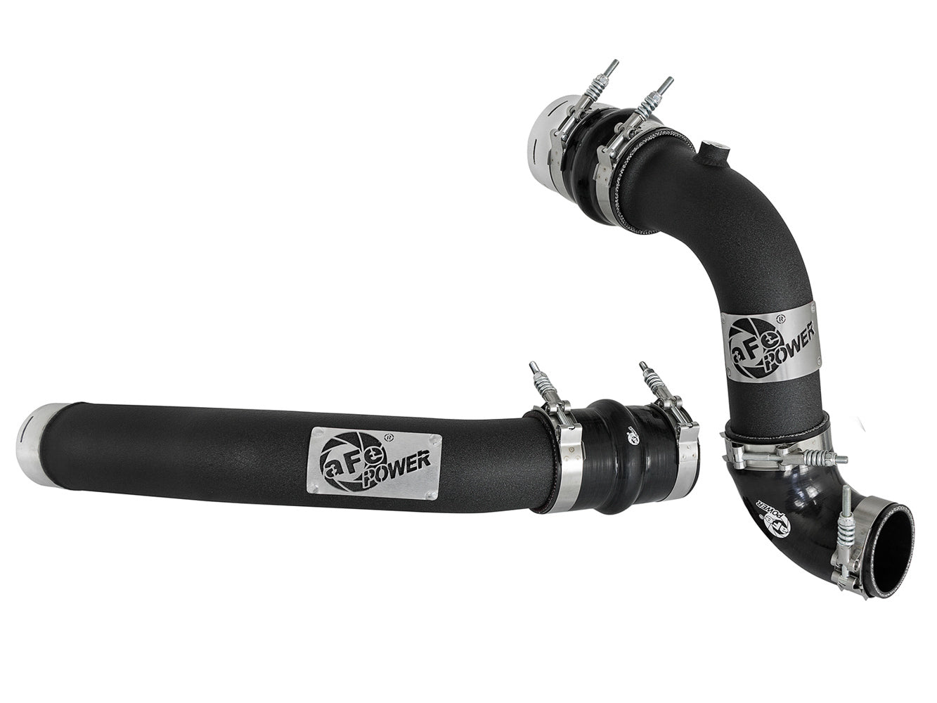Afe Power Intercooler Pipe - BladeRunner - Aluminum - Black Powder Coat - Turbocharger to Intercooler - Ford