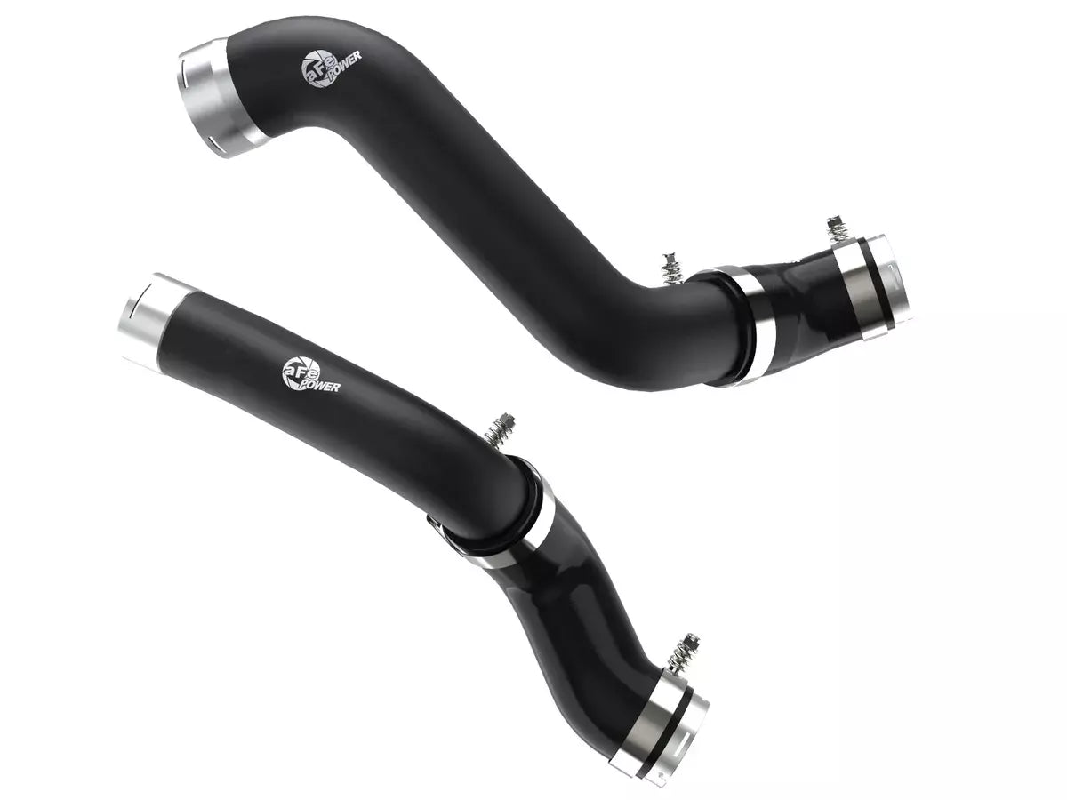 Afe Power Intercooler Pipe - BladeRunner - Aluminum - Black Powder Coat - Turbocharger to Intercooler - GM TurboMax -