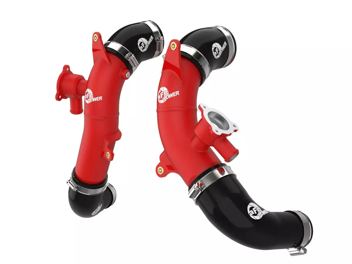 Afe Power Intercooler Pipe - BladeRunner - Aluminum - Red Powder Coat - Turbocharger to Intercooler - Toyota V6 -